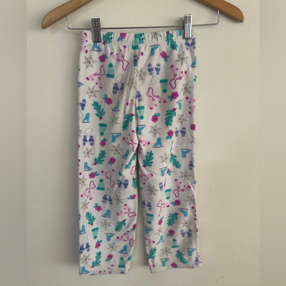 CARTER'S Festive Pajama Bottoms Snowflake SIZE 6 KID'S SMALL Cozy Christmas Fall